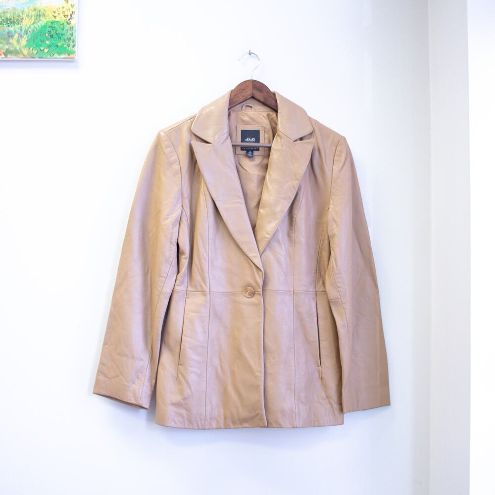 Tan Leather Women's Jacket